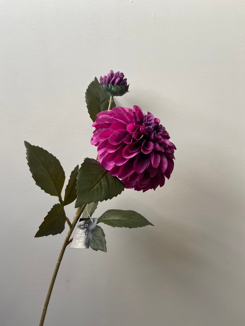 Kunstbloem dahlia paars