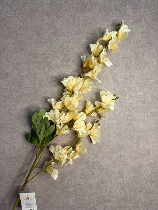 Artificial flower Delphinium cream