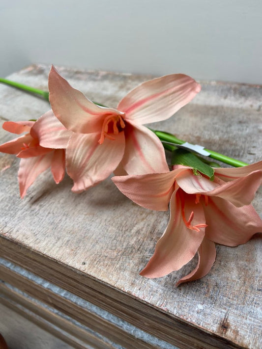 Artificial flower Gladiolus salmon pink