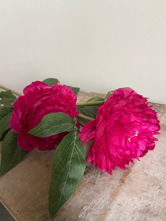 Artificial flower Peony fuchsia