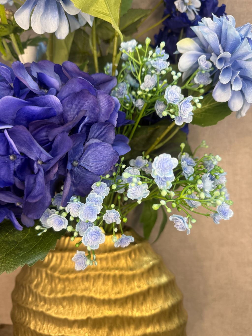 Künstlicher Blumenstrauß Pfau