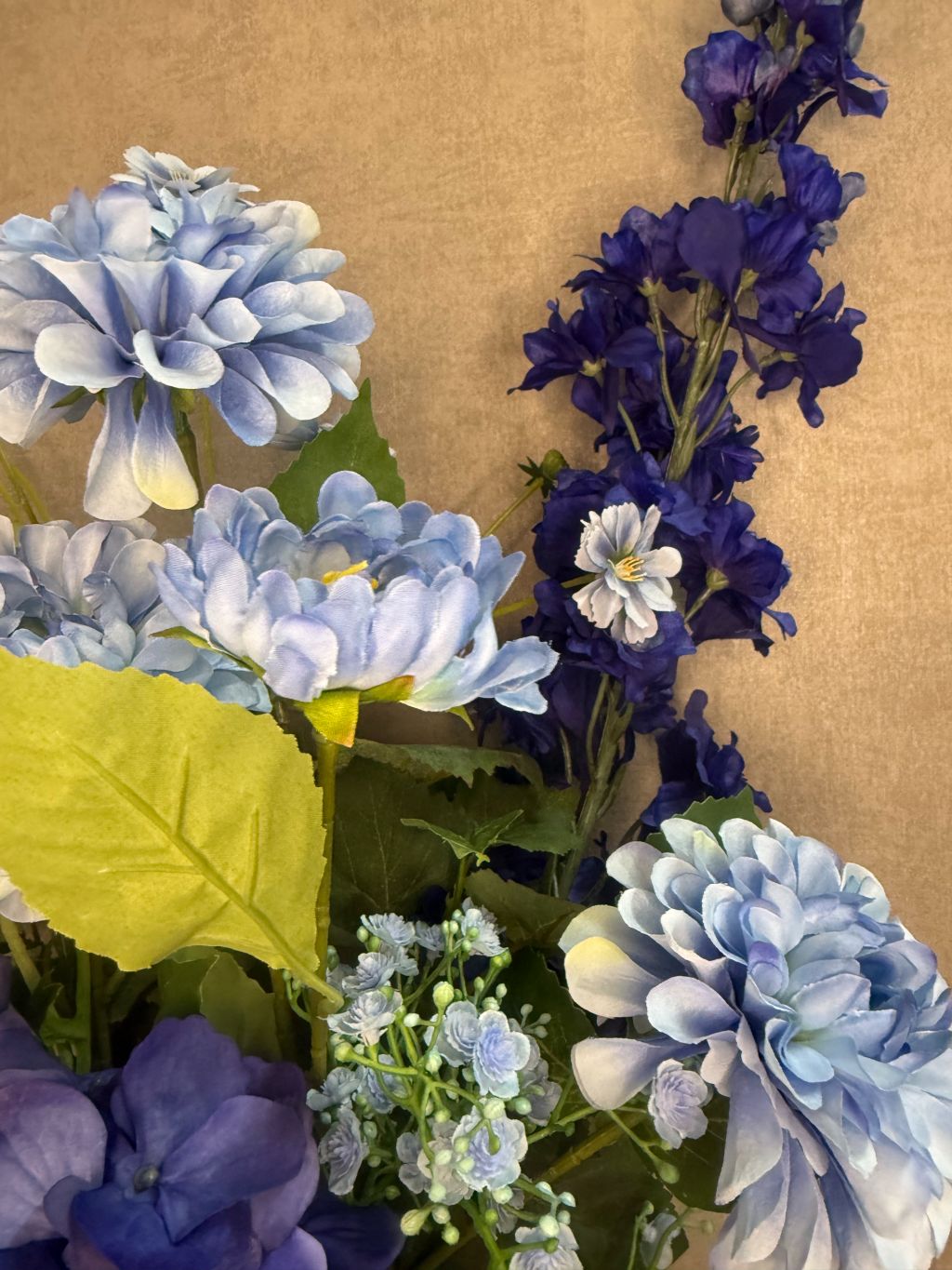 Künstlicher Blumenstrauß Pfau