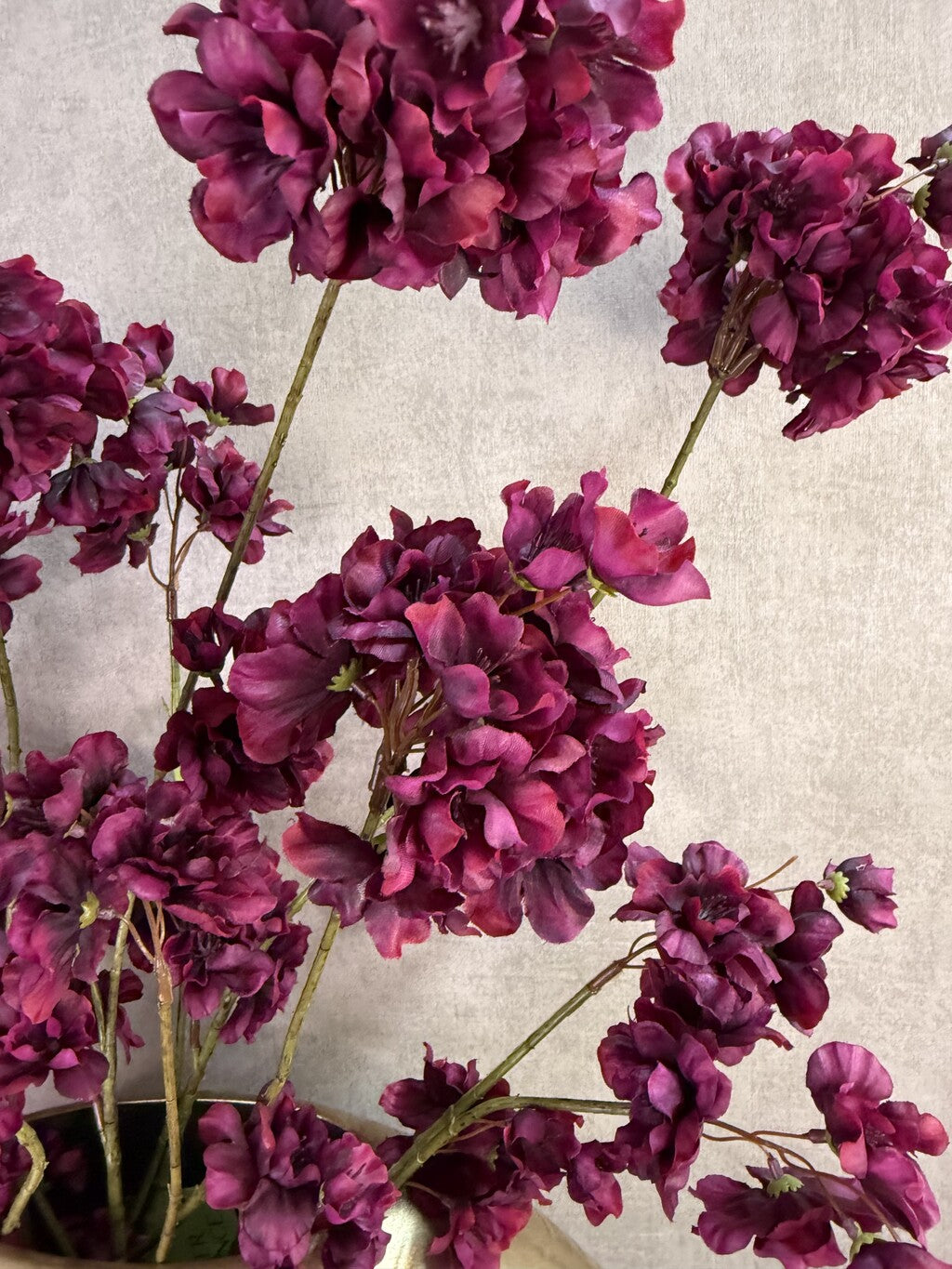 Sztuczny Prunus | Bukiet z bakłażana