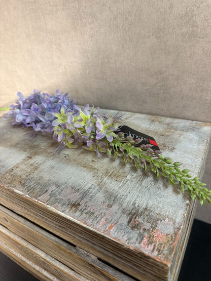 Lila kunstbloem Hyacinth van Colmore, 95 cm lang met realistische bloementros, ideaal voor hoge vazen of decoratieve boeketten.