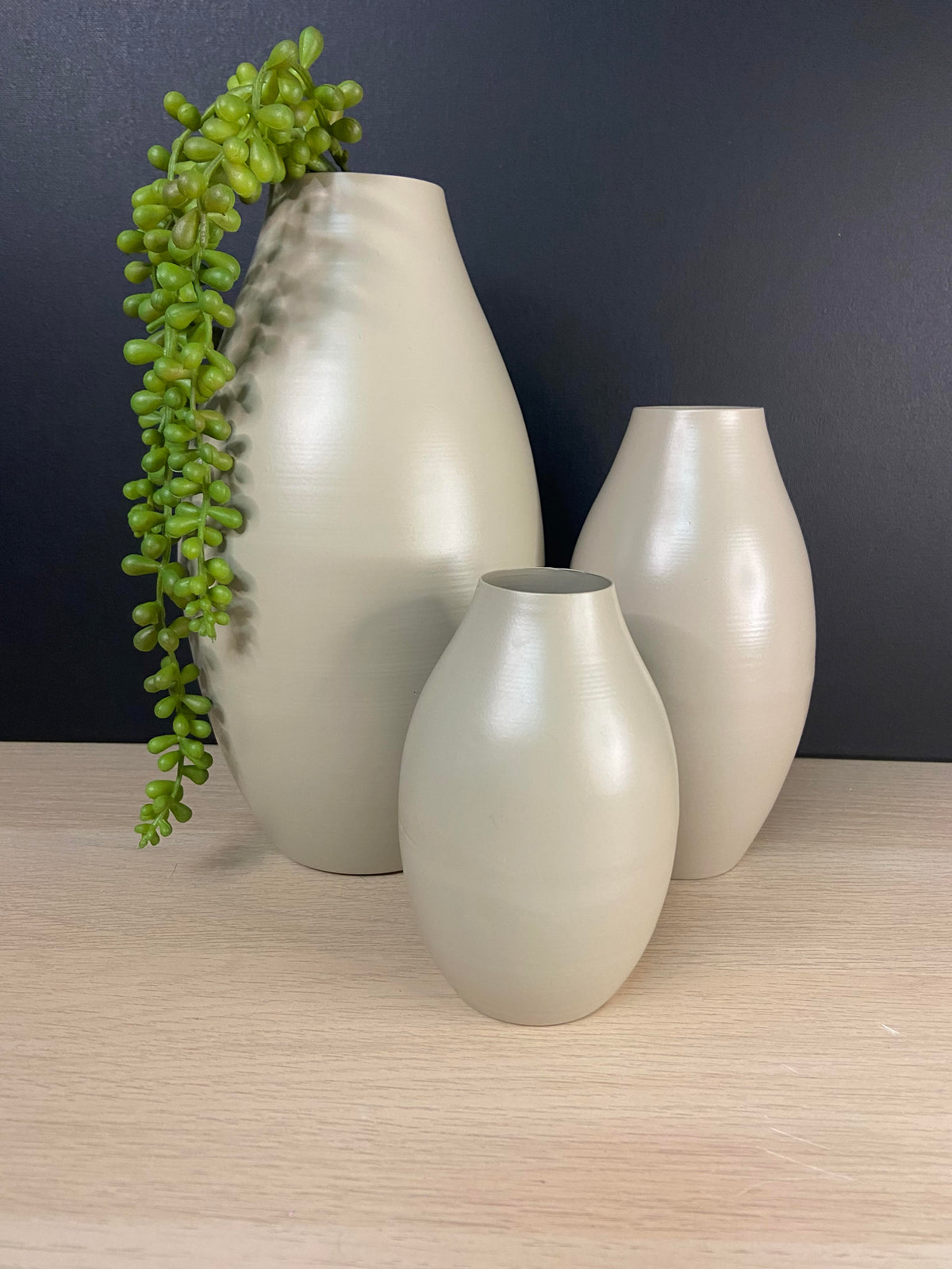 Metallvase Sand – Sisi Living