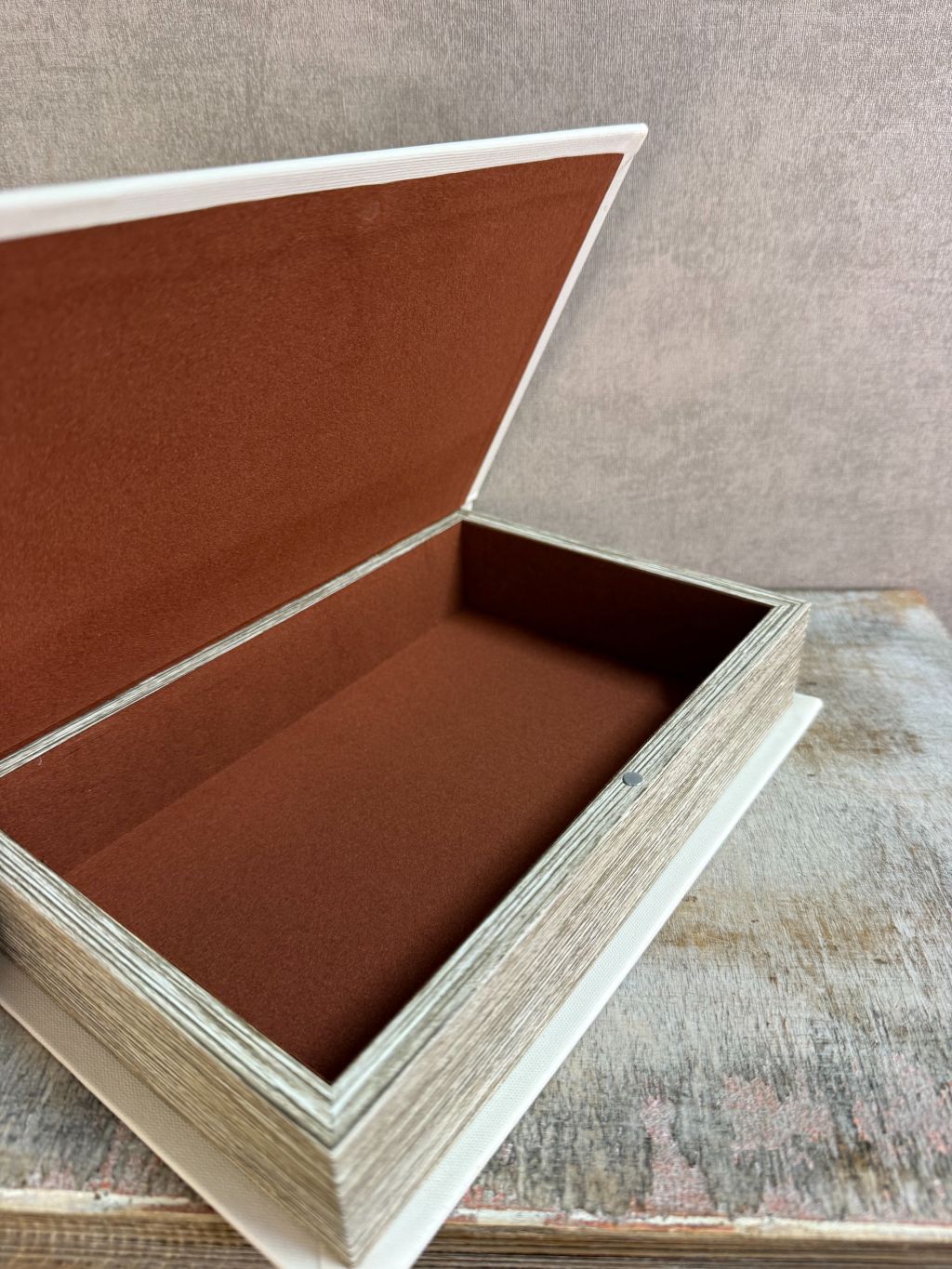 Decoratief opbergboek Botanical van Homebound by KY met botanisch patroon, opengeklapt en gesloten, geschikt voor stijlvolle opberging.