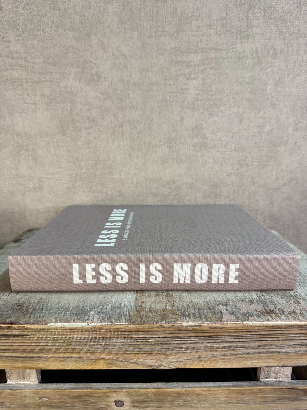 Storage book Less is More