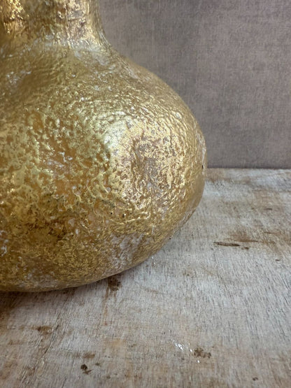 Gouden vaas Reuben van Countryfield, 27x17 cm, stijlvolle decoratieve vaas 