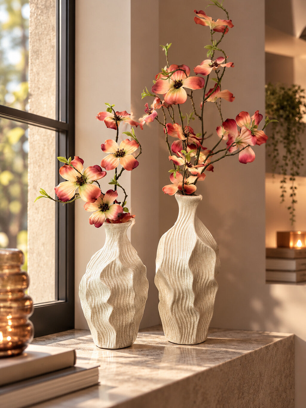 Window sill decoration set Waves