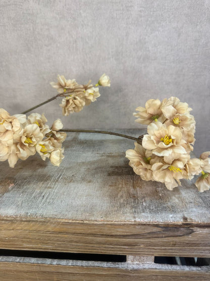 Zijden bloesemtak Prunus cappucino