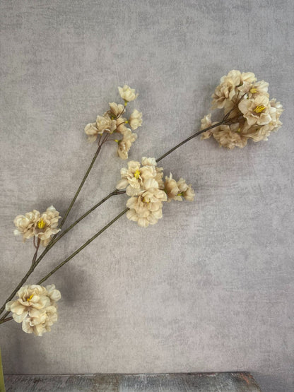 Zijden bloesemtak Prunus cappucino