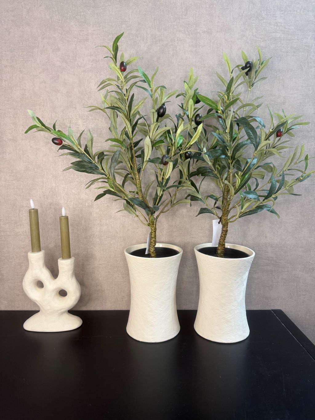 Vensterbank decoratie set Olijf